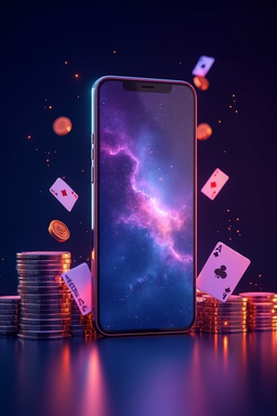 Смартфон с приложением Олимп Казино